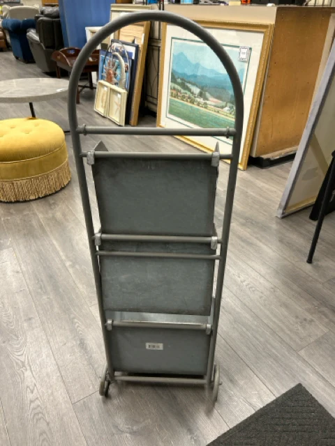 3 TIER METAL PLANTER SHELF CART - Image 2