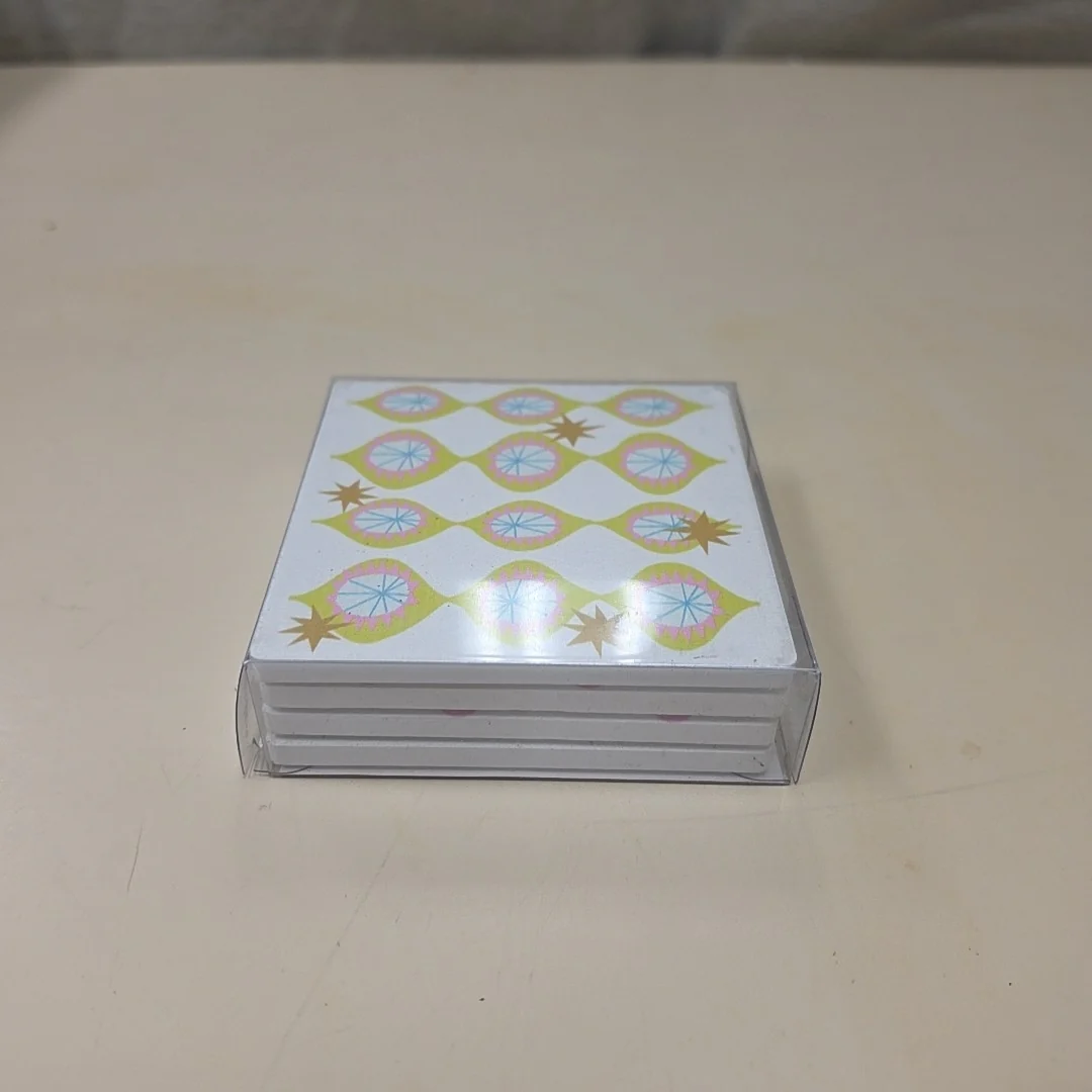 4 GREEN BLUE COASTERS - Image 2