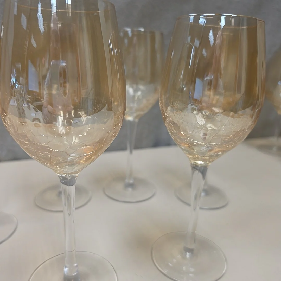 AMBER GOLDEN CRACKLE WHITE WINE - Image 2