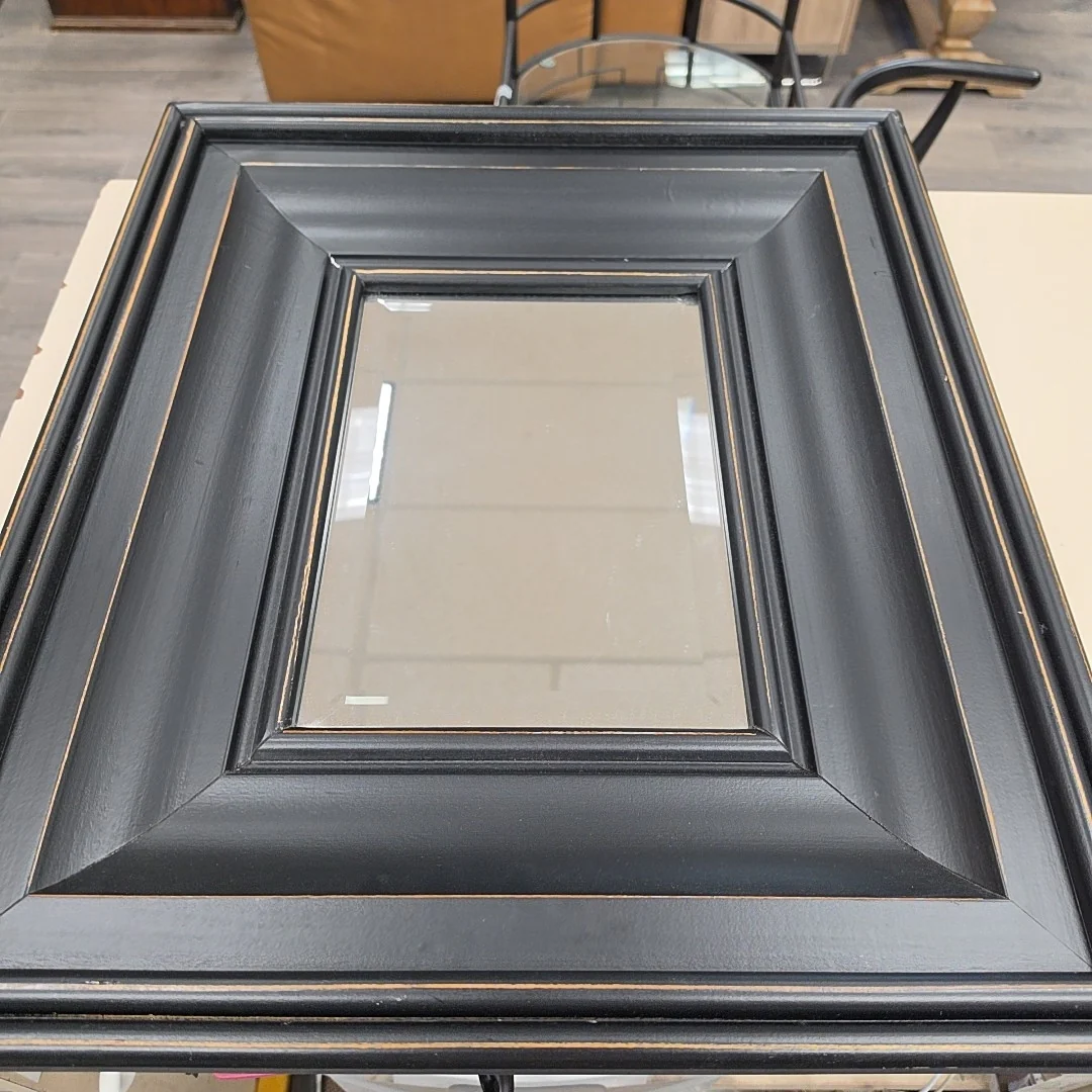 BLACK DISTRESSED WOOD FRAME