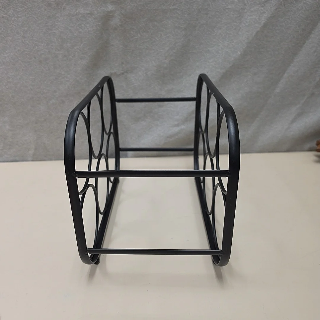 BLACK TABLE TOP WINE RACK - Image 2