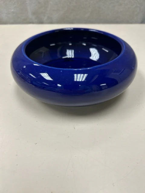BLUE CERAMIC ROUND BOWL