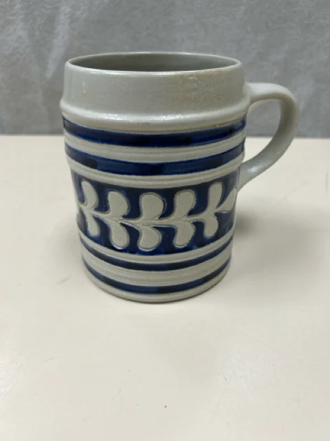 BLUE CREAM CERAMIC CUP
