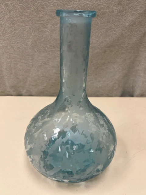 BLUE GLASS VASE