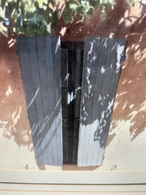 BLUE SHUTTERS WINDOW ART - Image 2