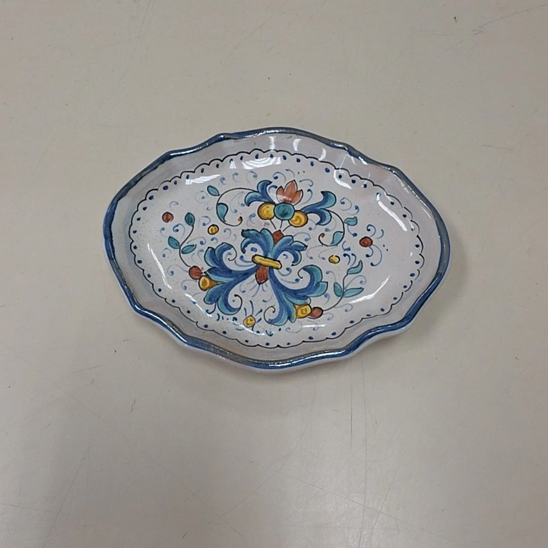 BLUE YELLOW SM DISH