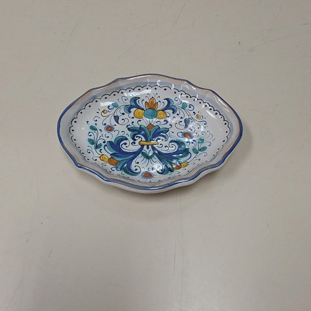 BLUE YELLOW SM DISH