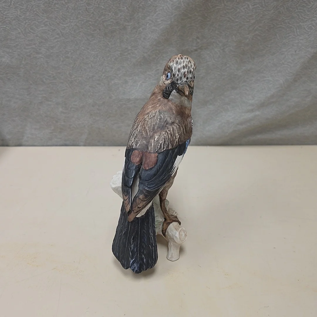 BROWN BLUE BLACK BIRD CERAMIC - Image 2