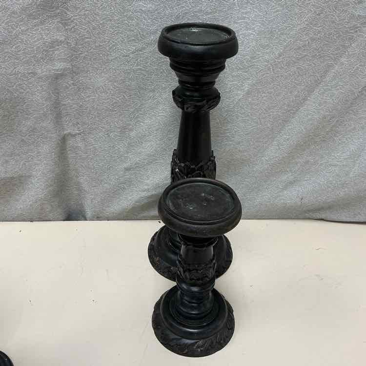 BROWN ORNATE CANDLE HOLDERS - Image 3