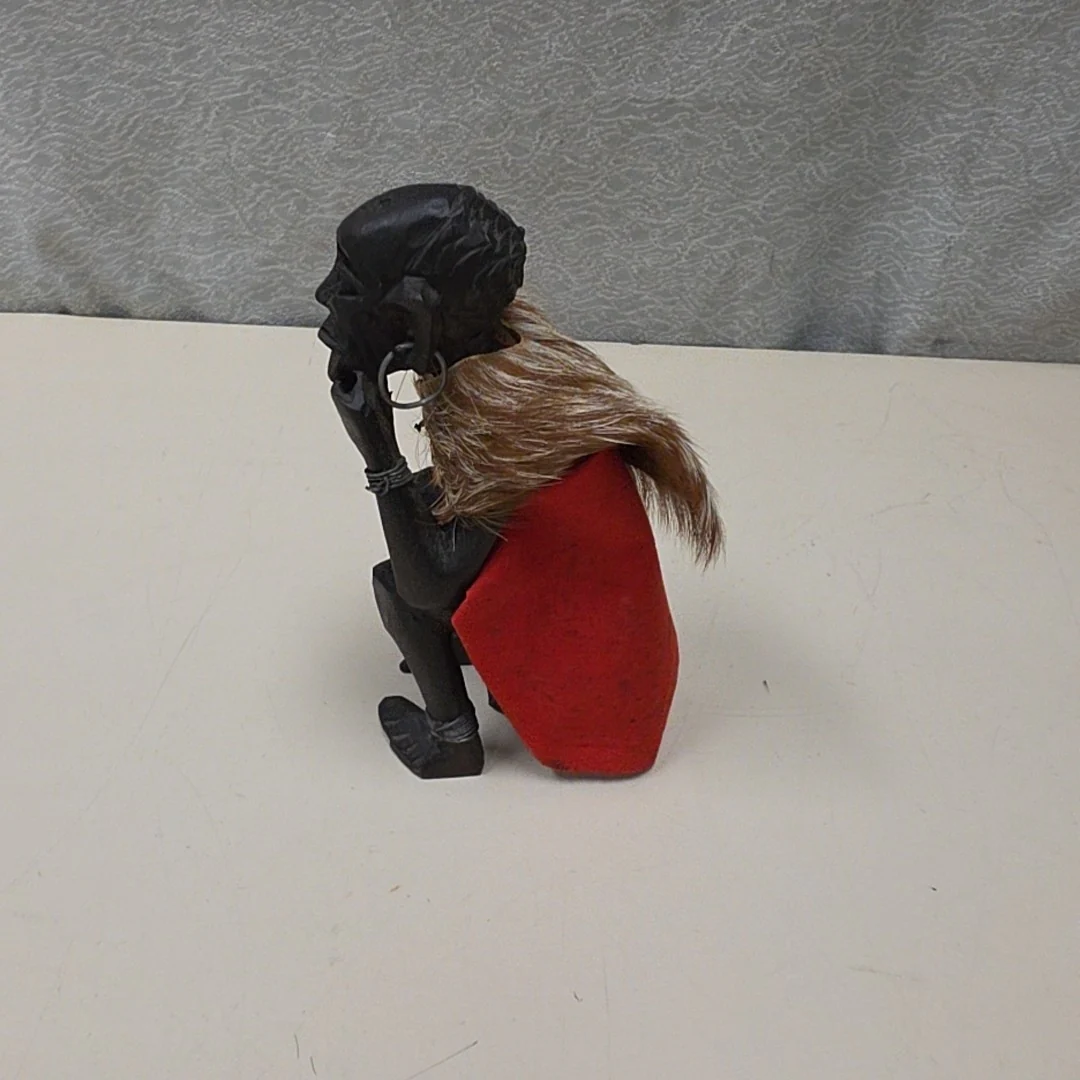CARVED WOOD FIGURE - Image 2