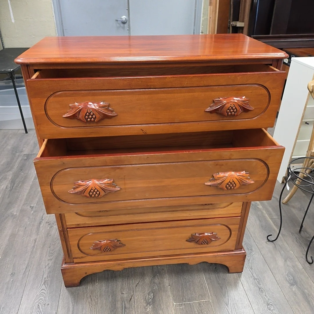 CHERRY 4 DRAWER DAVIS TALL DRESSER - Image 2