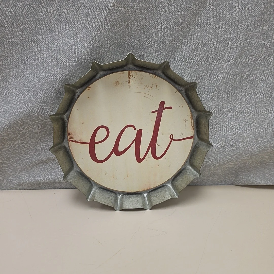 EAT BOTTLE CAP WALL HANGER