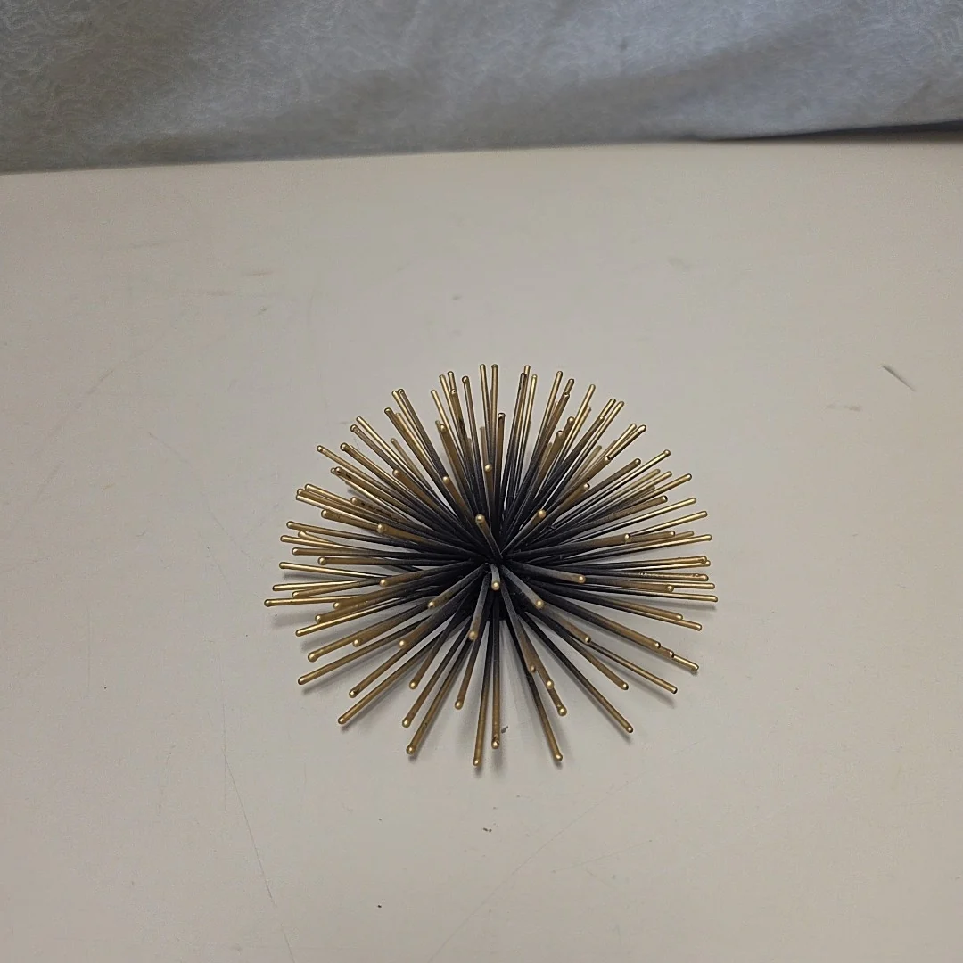 GOLD SEA URCHIN METAL WALL HANGING