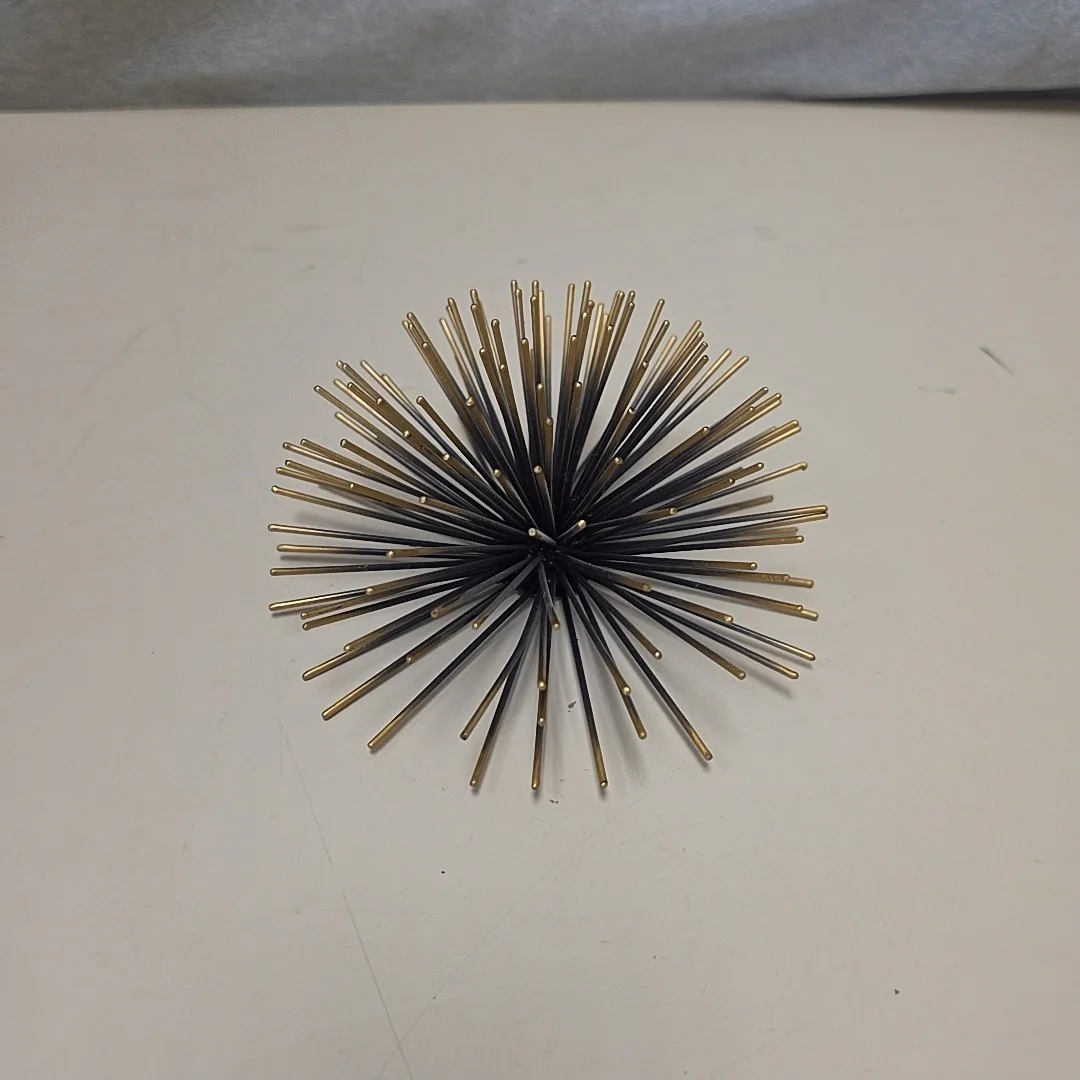 GOLD SEA URCHIN METAL WALL HANGING