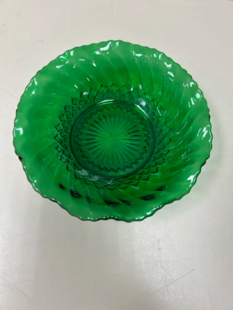 GREEN GLASS BOWL