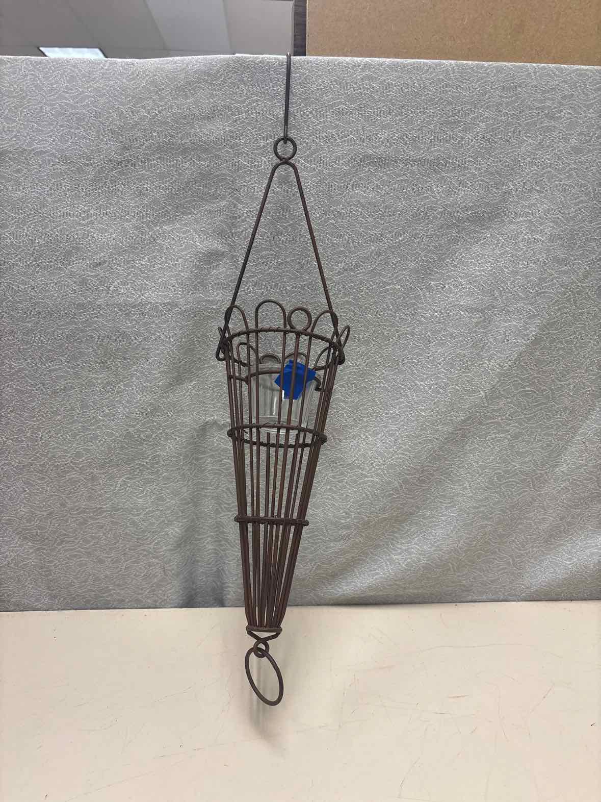 HANGING METAL CANDLE HOLDER