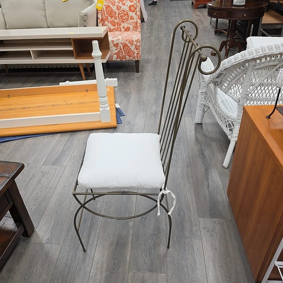 METAL SIDE CHAIR W/CUSHION - Image 2