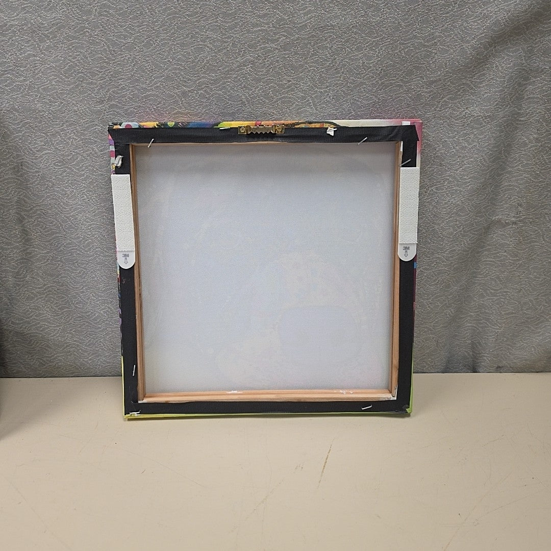 MULTI COLOR DOG HEAD CANVAS - Image 2