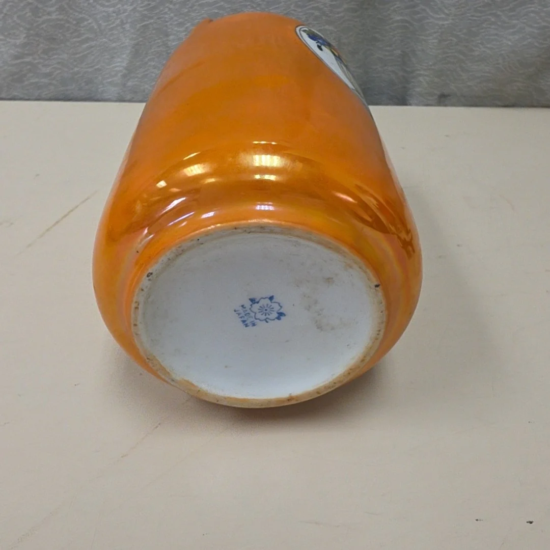 ORANGE CERAMIC VASE - Image 3