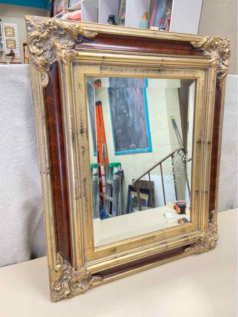 ORNATE RED MIRROR