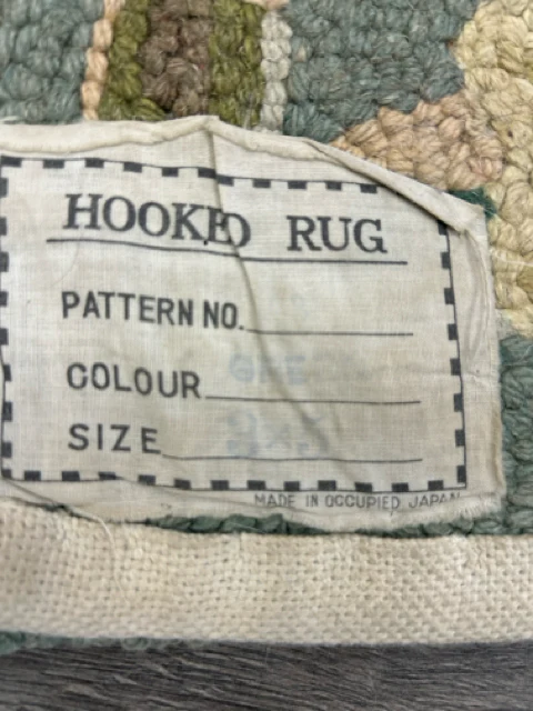 PINK GREEN FLORAL RUG - Image 3