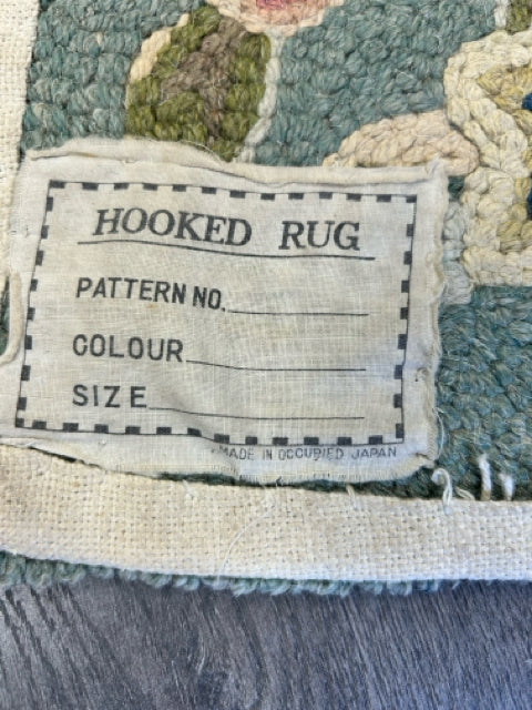 PINK GREEN FLORAL RUG - Image 3
