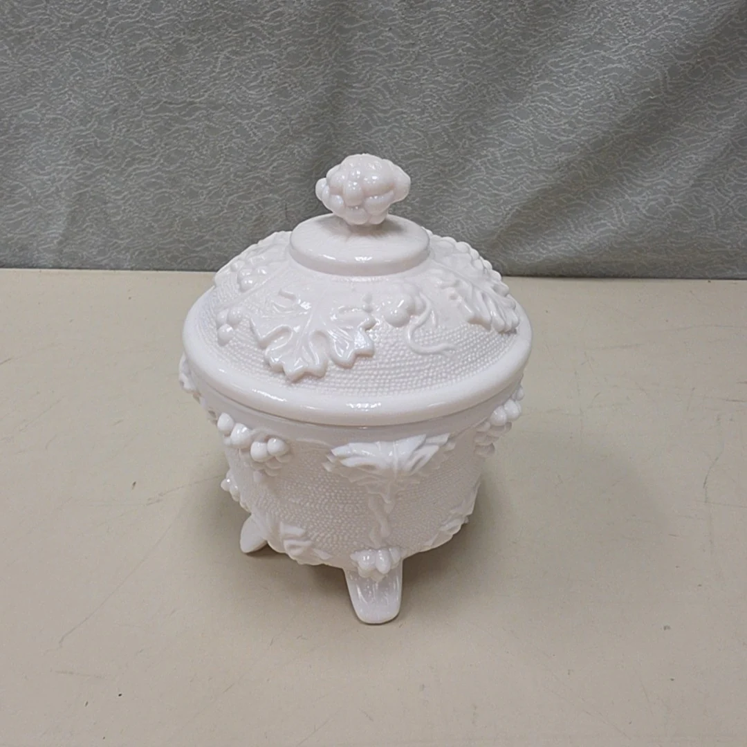 PINK MILK GLASS DISH