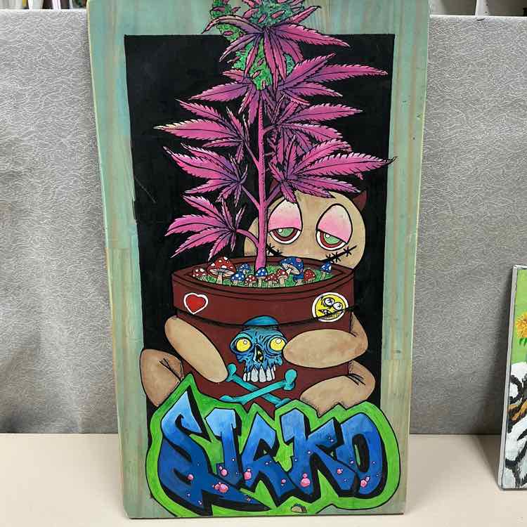 PLANT MUSHROOM PAINTING