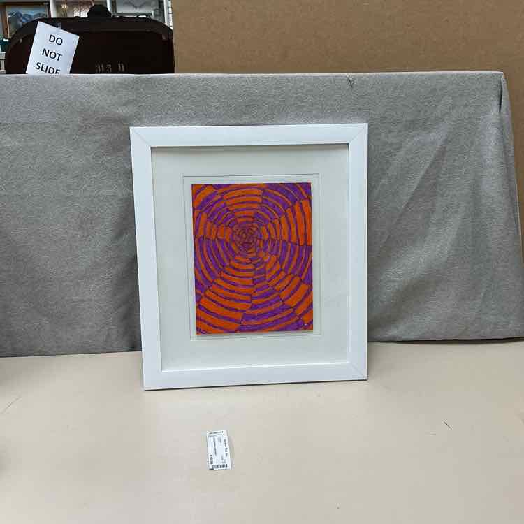 PURPLE/ORANGE ABSTRACT