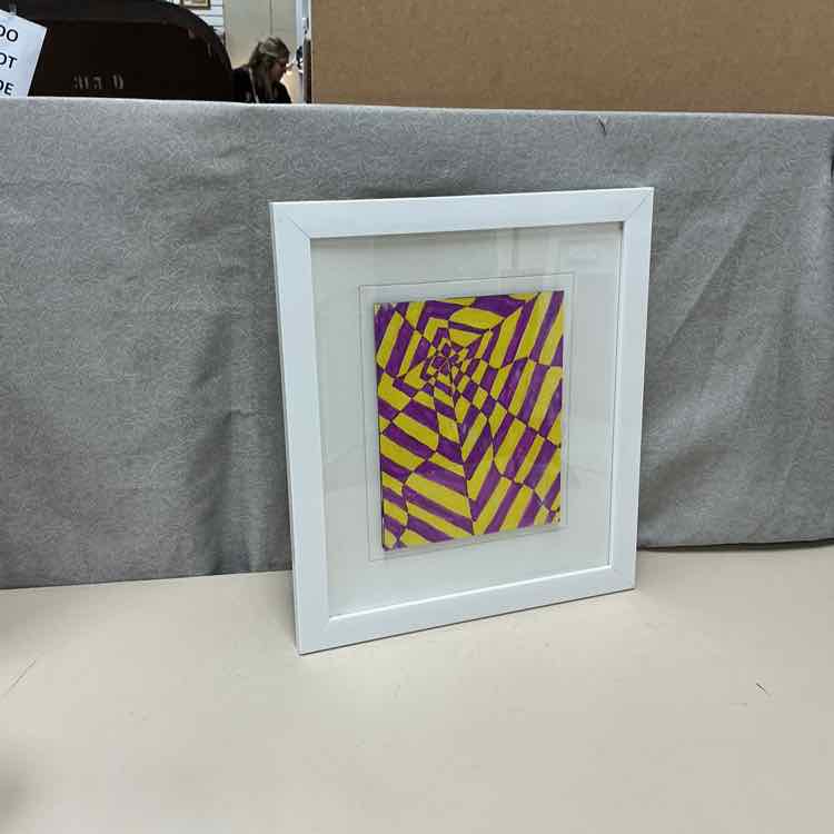 PURPLE/YELLOW ABSTRACT - Image 2