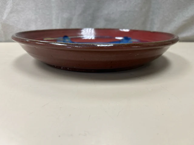 RED BLUE GEOD CERAMIC BOWL - Image 2
