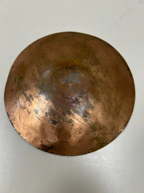 RED COPPER PAINTED PLATE - Image 2