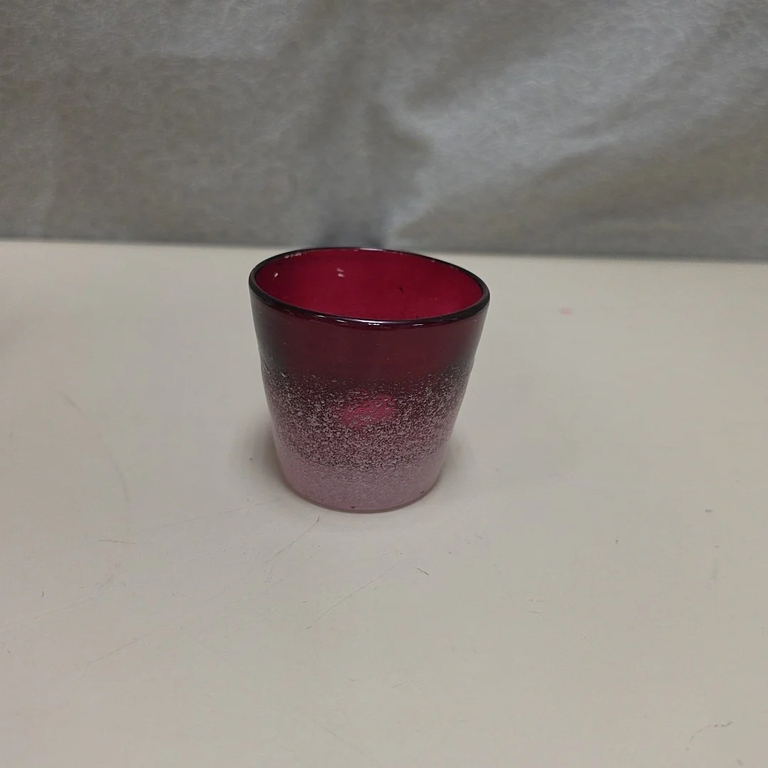 RED FROSTED VOTIVE