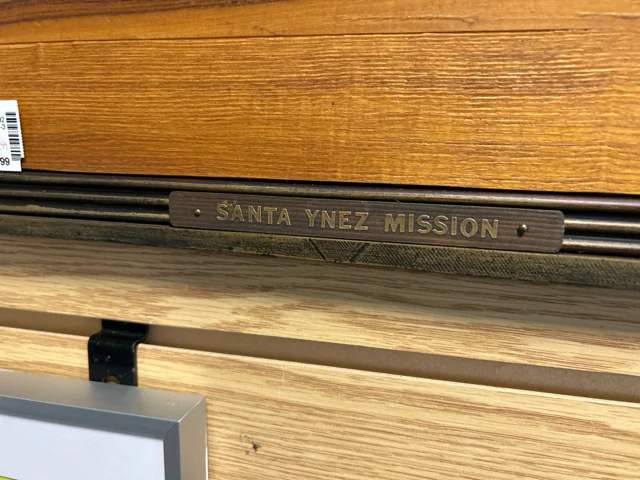 SANTA YENZ MISSION WOOD PAINTING - Image 2