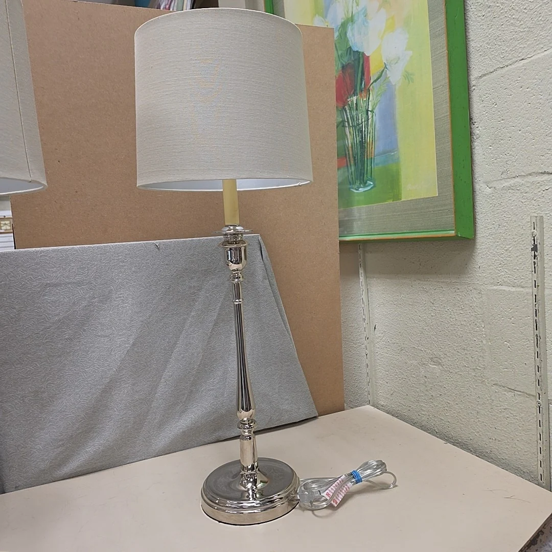 SILVER STICK LAMP
