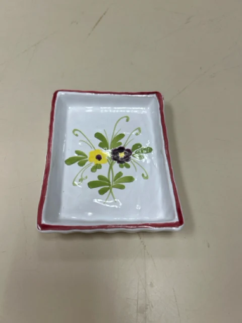 SMALL FLORAL PAINTED DISH