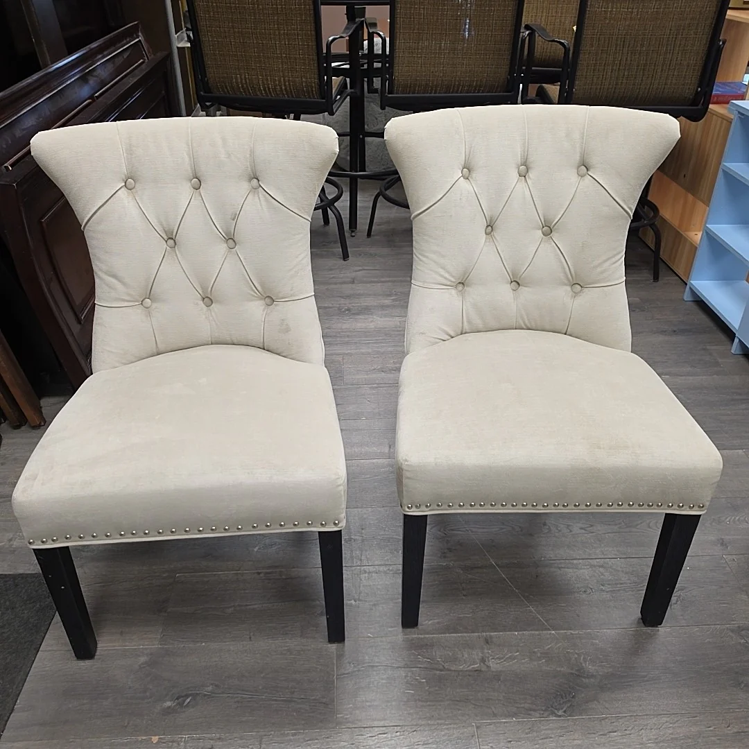 TAN UPUL TUFTED DINING CHAIR