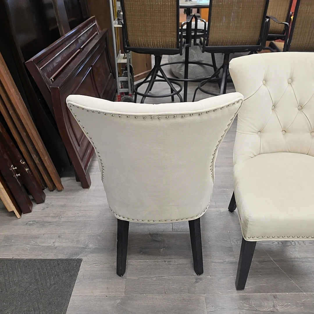 TAN UPUL TUFTED DINING CHAIR - Image 2