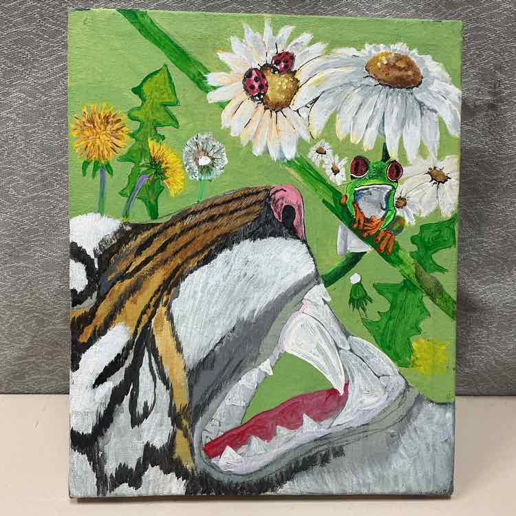 TIGER FROG CANVAS ART - Image 2