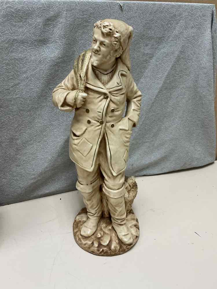 VINTAGE MAN IN JACKET STATUE