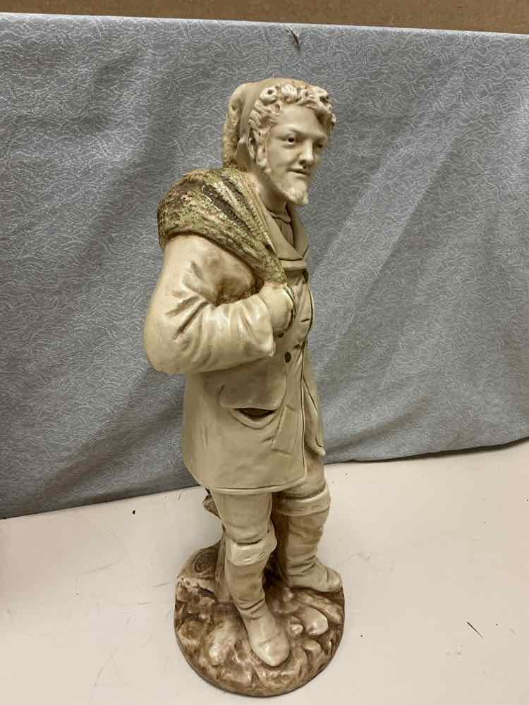 VINTAGE MAN IN JACKET STATUE - Image 2