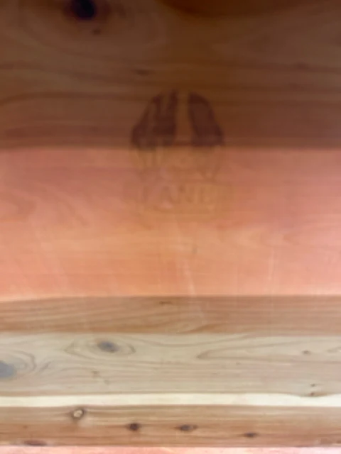 WOOD CARVED CEDAR CHEST - Image 4