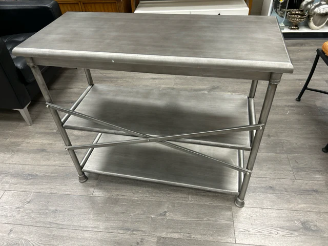 WOOD METAL 3 TIER SHELF - Image 2