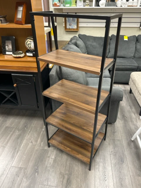 WOOD METAL 4 TIER OPEN SHELF - Image 2